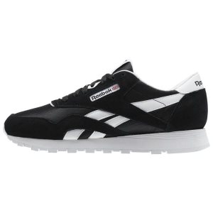 Adidasy Dziecięce Reebok Classic Nylon - Primary School Czarne/Białe PL 30EQAFC